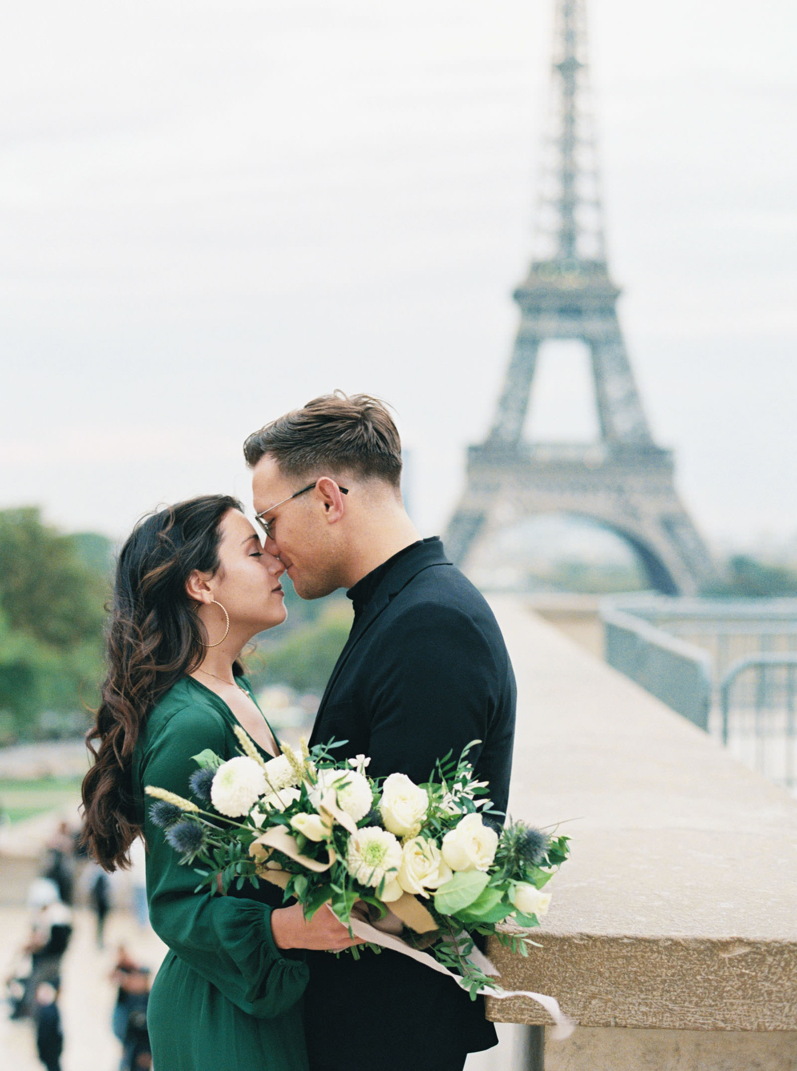 Romantic Eiffel Tower Engagement Photos - KR Moreno