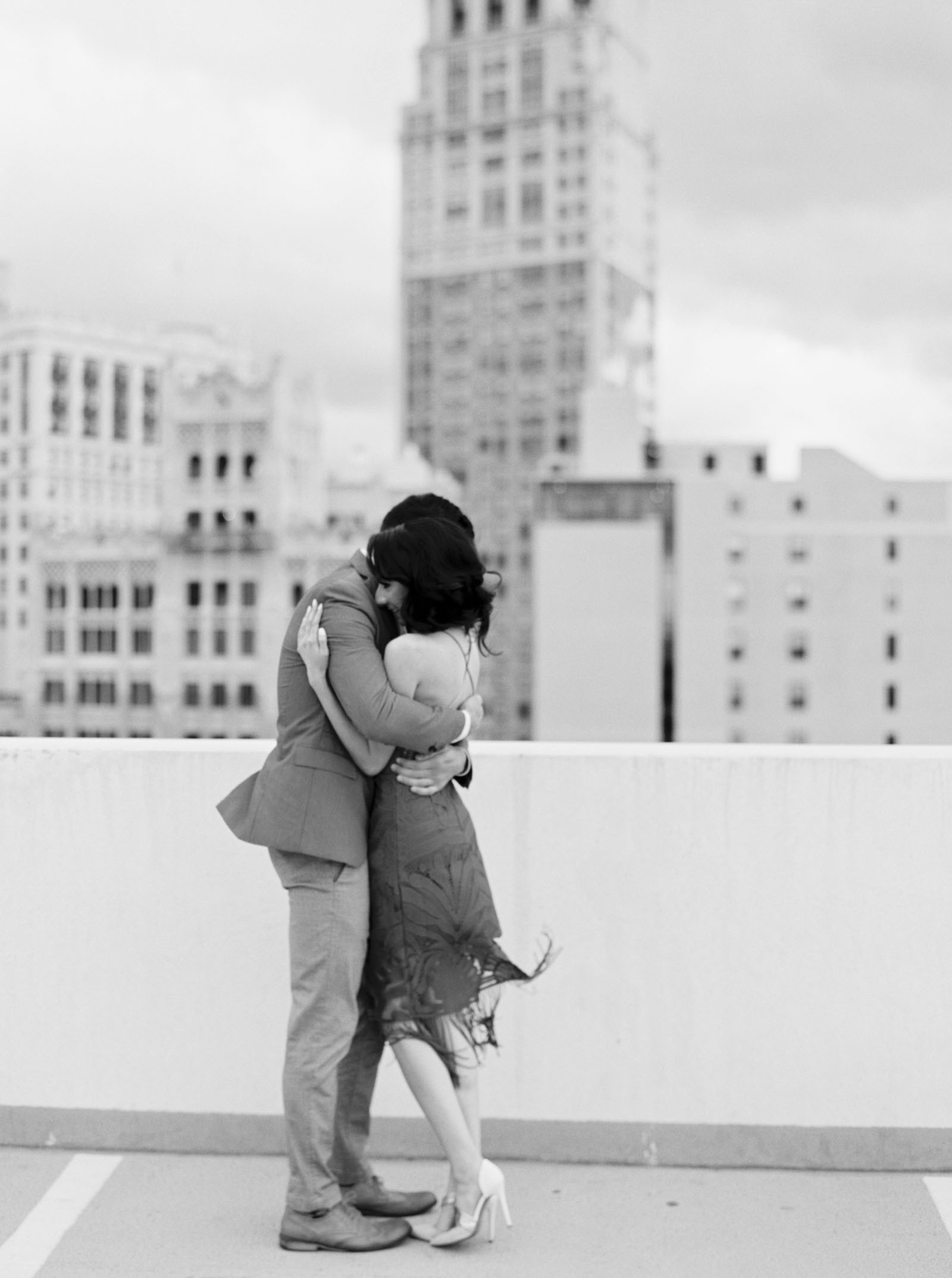 Detroit Rooftop Engagement photos- -krmorenophoto
